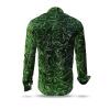 CONCHIFERA FOREST - Green Long Sleeve Shirt with Snail Shell Textures - GERMENS artfashion - Special long sleeve shirt in small limitation - Made in Germany