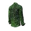 CONCHIFERA FOREST - Green Long Sleeve Shirt with Snail Shell Textures - GERMENS