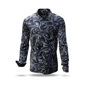 CONCHIFERA GRAPHIT - Grey Long Sleeve Shirt with Snail...