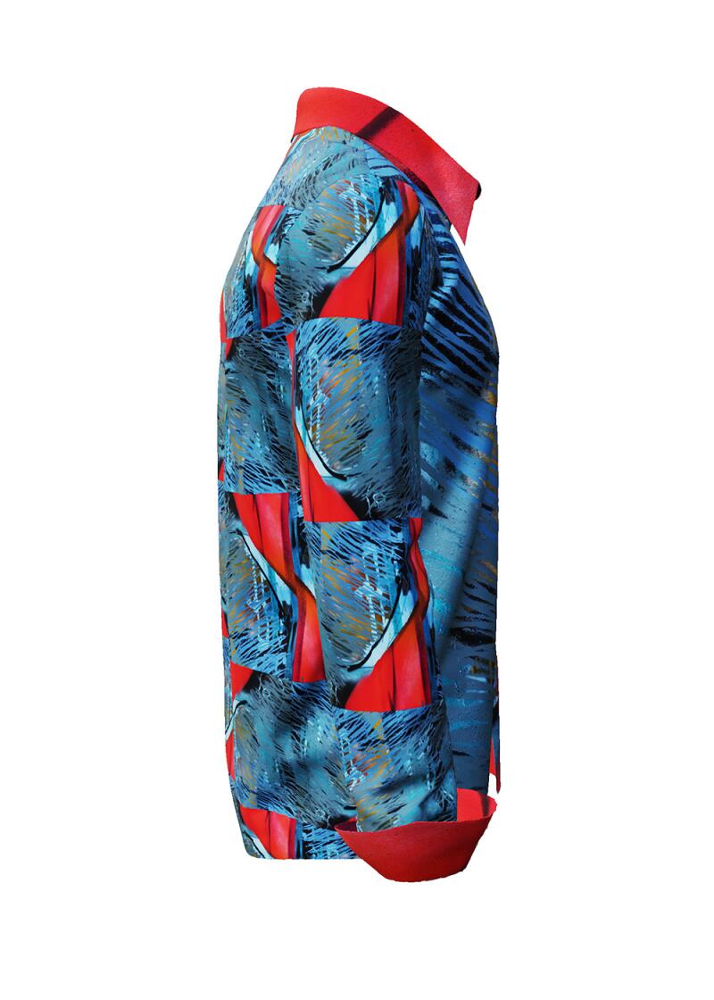 HIDDEN LOVE - Blue red Long Sleeve Shirt - GERMENS