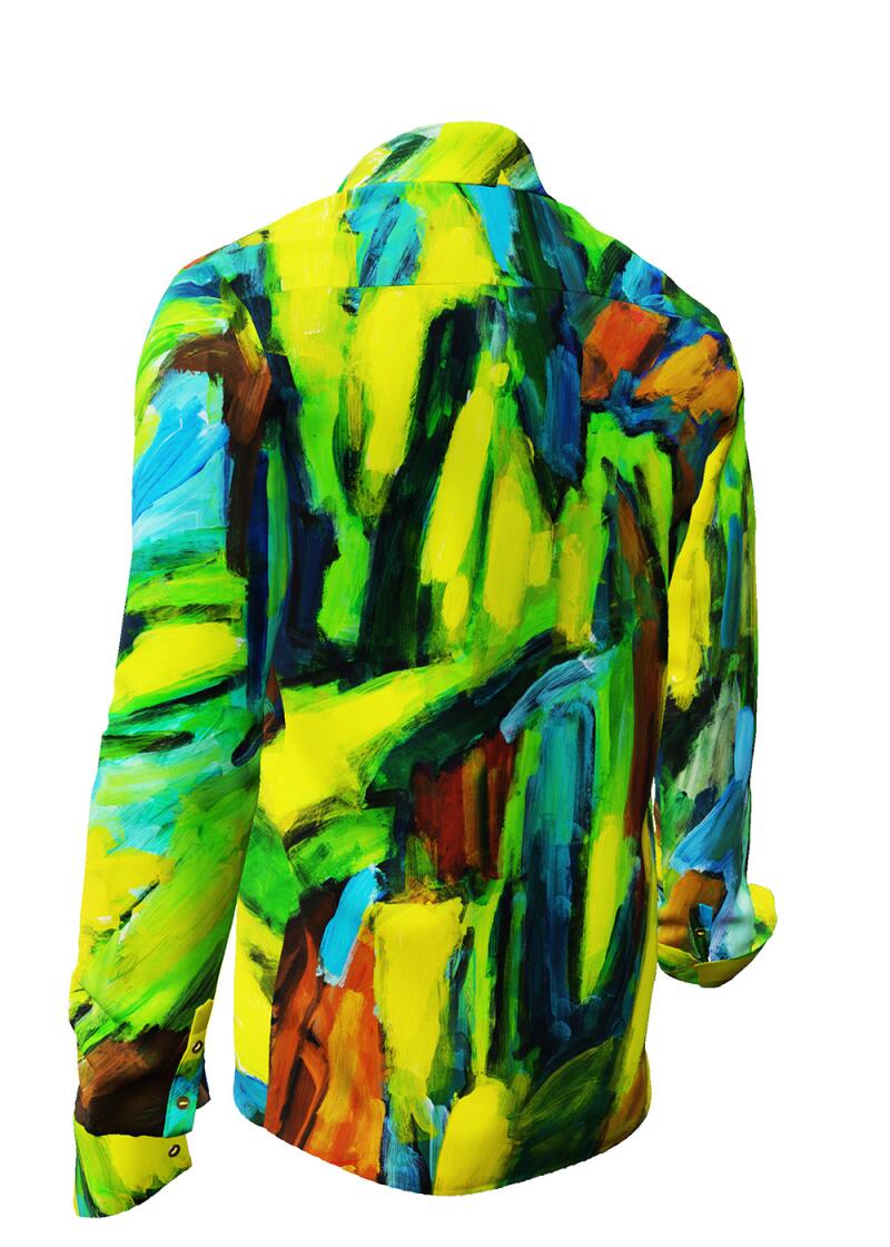 LANDSCAPE WITH RIVER - colourful Long Sleeve Shirt - GERMENS