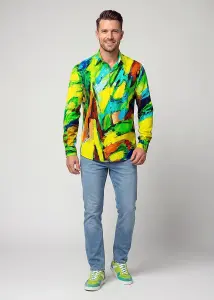 Discover button up shirts for men LANDSCAPE WITH RIVER -...