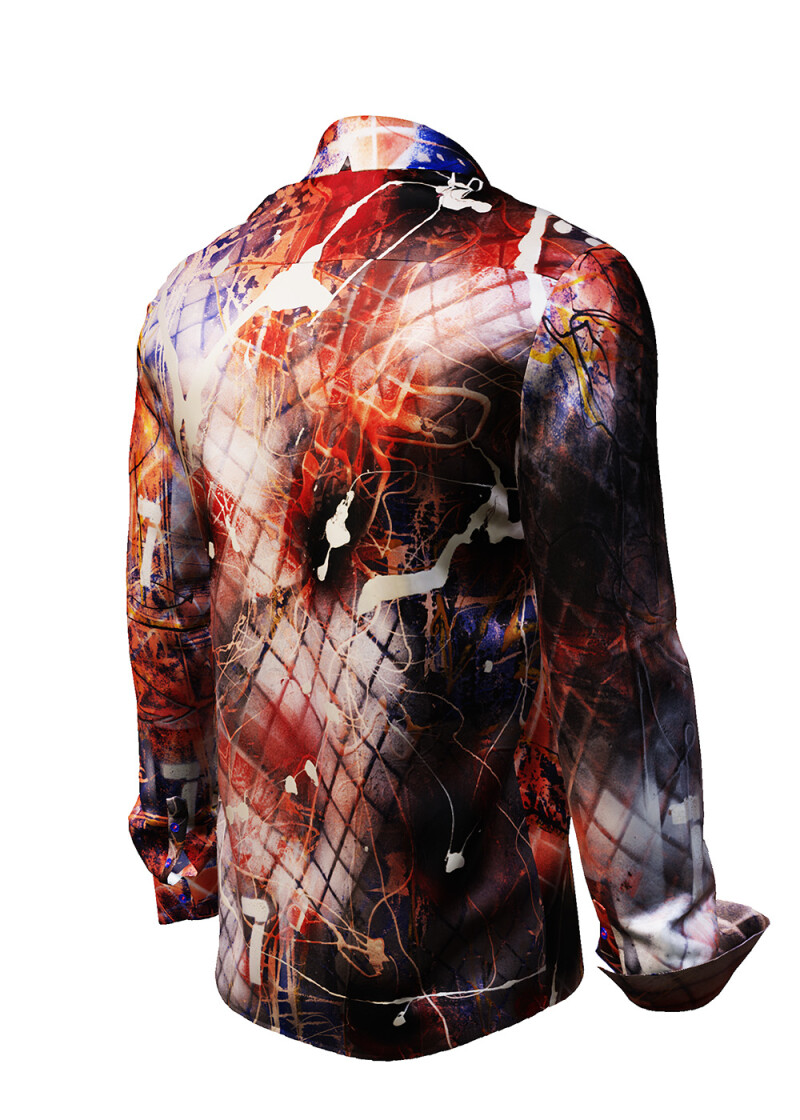 THE MAGICAL FIVE - Red blue Long Sleeve Shirt- GERMENS