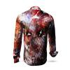 THE MAGICAL FIVE - Red blue Long Sleeve Shirt- GERMENS artfashion - Special long sleeve shirt in small limitation - Made in Germany