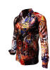THE MAGICAL FIVE - Red blue Long Sleeve Shirt- GERMENS