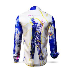 FULLHOUSE - Blue white Long Sleeve Shirt - GERMENS...