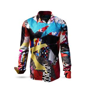 PATCHWORK - creative long sleeve shirt in patchwork...