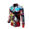 PATCHWORK - creative long sleeve shirt in patchwork design - GERMENS