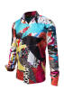 PATCHWORK Hemden Herren - 100 % Baumwolle - GERMENS artfashion 3XL