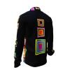 SUMMERNIGHT - Dark-coloured long-sleeved shirt with coloured squares - GERMENS