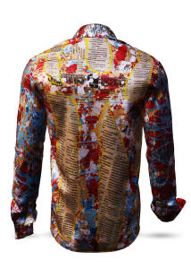 DAYDREAM - Rot blaues Langarmhemd - GERMENS artfashion -...
