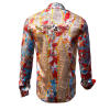 DAYDREAM - Rot blaues Langarmhemd - GERMENS artfashion - Special long sleeve shirt in small limitation - Made in Germany