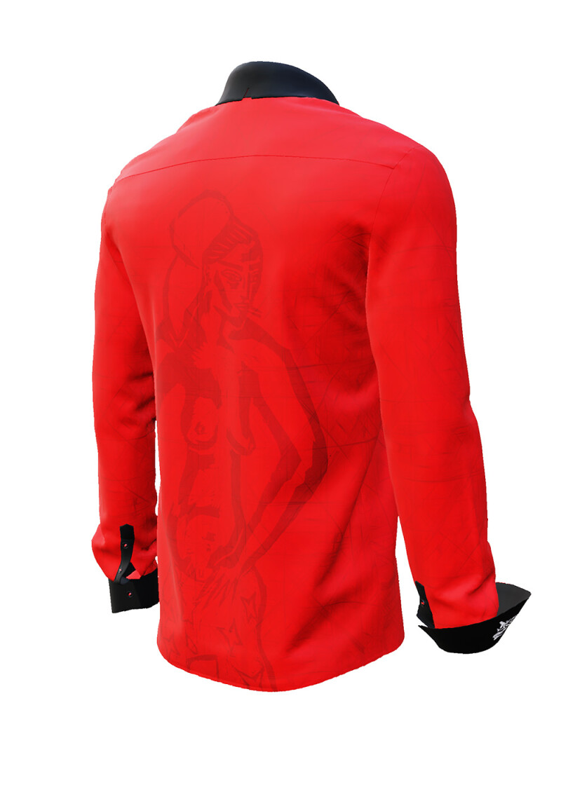 GTTIN - Rot schwarzes Hemd - GERMENS