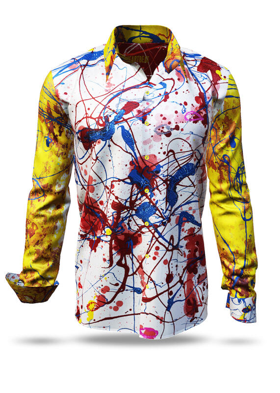 Discover colorful button up shirts for men HEARTBEAT - 100% cotton