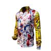 HEARTBEAT - Swinging long sleeve shirt with yellow sleeves - GERMENS