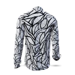 STRUCTURA - Black white long-sleeved shirt- GERMENS...