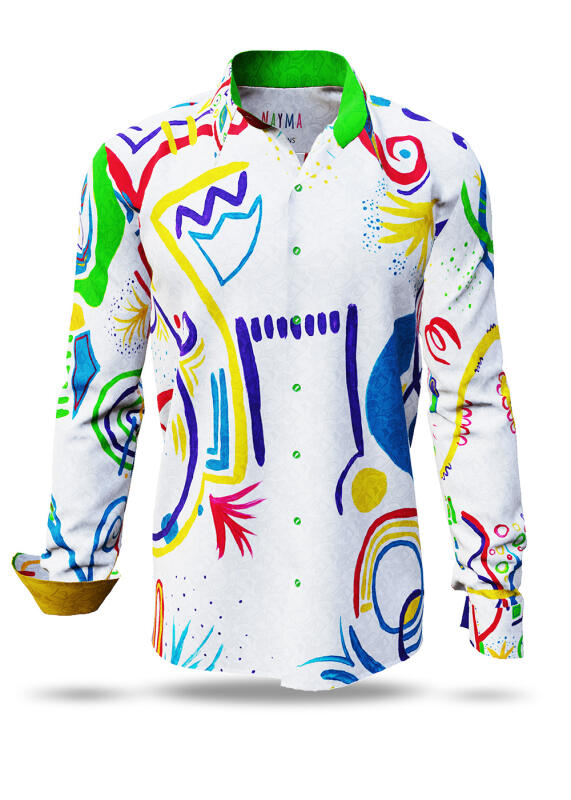 Discover colorful button up shirts for men NAYMA - 100% cotton