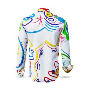 NAYMA - bright long-sleeved shirt with colourful drawings...