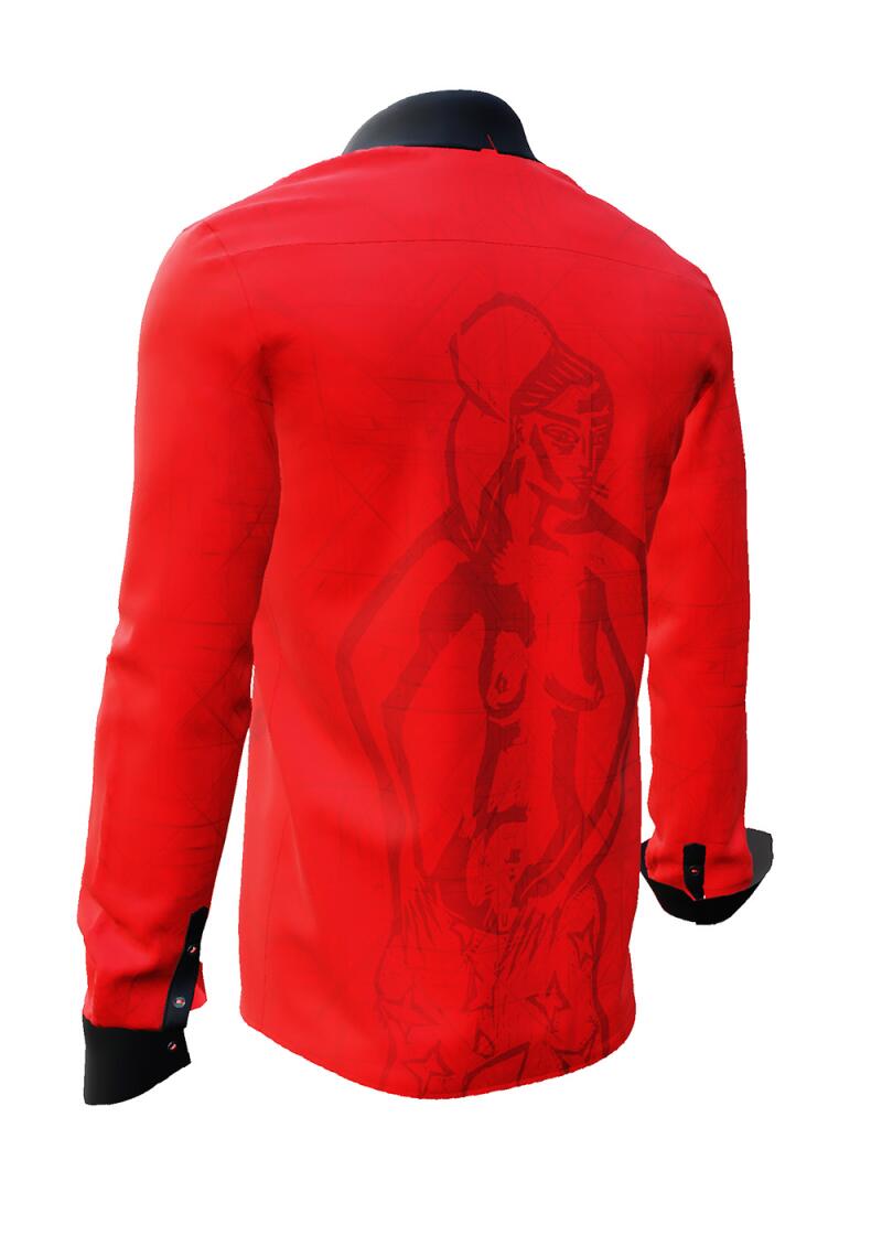 GTTIN - Rot schwarzes Hemd - GERMENS