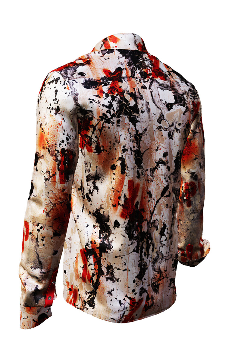 FADE TO GREY - Red black long-sleeved shirt- GERMENS