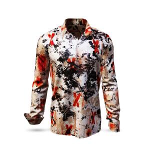 FADE TO GREY - Red black long-sleeved shirt- GERMENS...