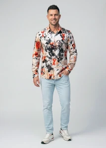 Entdecke bunte Hemden Herren FADE TO GREY - 100 % Baumwolle