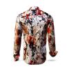 FADE TO GREY - Red black long-sleeved shirt- GERMENS artfashion - Special long sleeve shirt in small limitation - Made in Germany