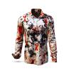 FADE TO GREY - Red black long-sleeved shirt- GERMENS artfashion - Unusual long sleeve shirt in 10 sizes - Made in Germany