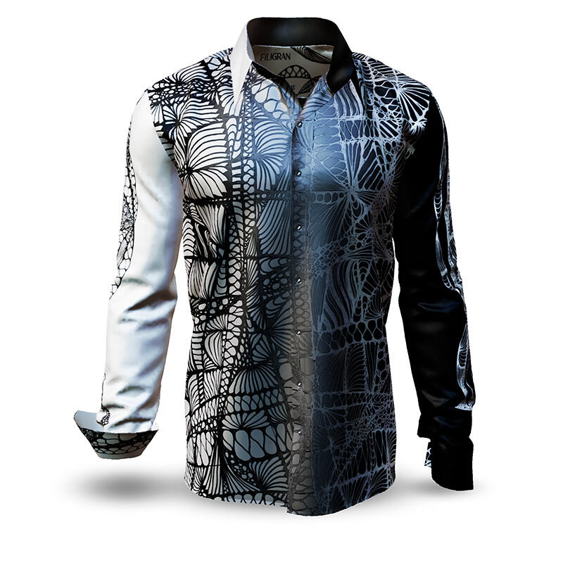 FILIGRAN - Long sleeve shirt with fine patterns - GERMENS artfashion - Unusual long sleeve shirt in 10 sizes - Made in Germany