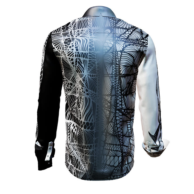 FILIGRAN - Long sleeve shirt with fine patterns - GERMENS artfashion - Unique long sleeve shirt designed by artists - Made in Germany