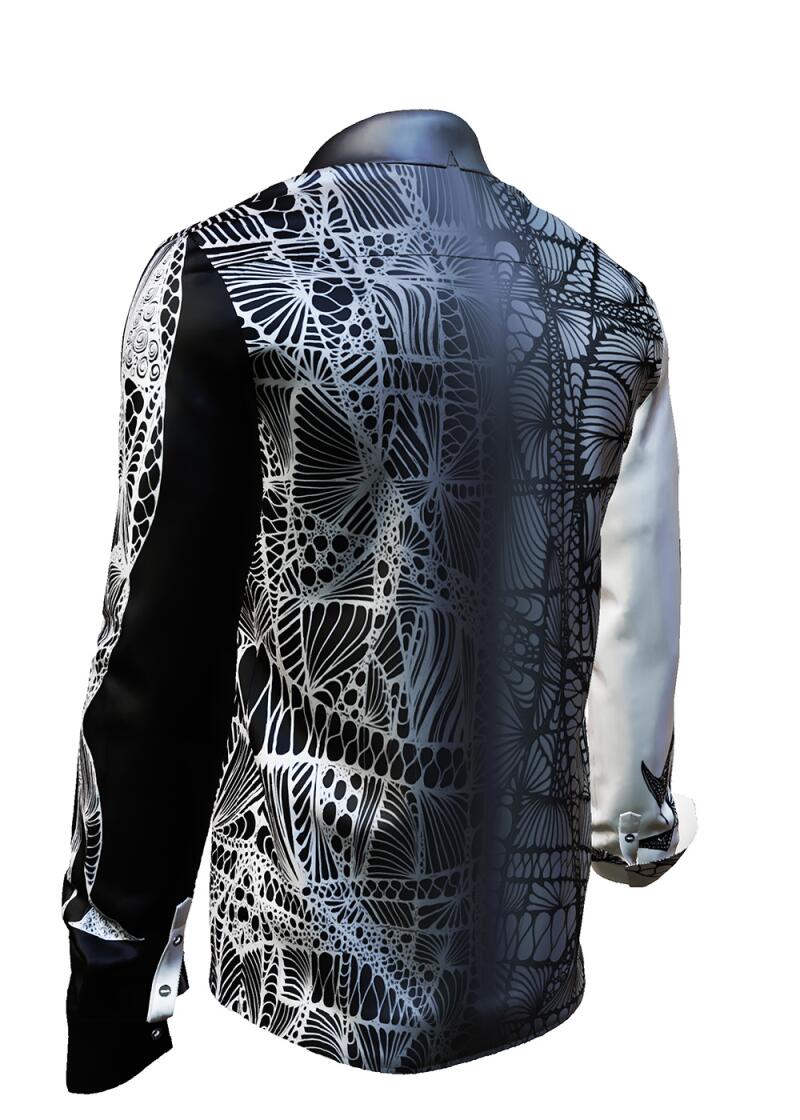 FILIGRAN - Long sleeve shirt with fine patterns - GERMENS