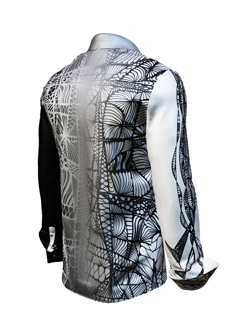 FILIGRAN - Long sleeve shirt with fine patterns - GERMENS