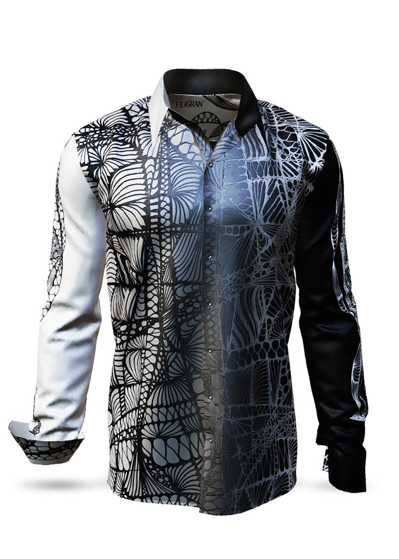 FILIGRAN - Long sleeve shirt with fine patterns - GERMENS artfashion - Unusual long sleeve shirt in 10 sizes - Made in Germany