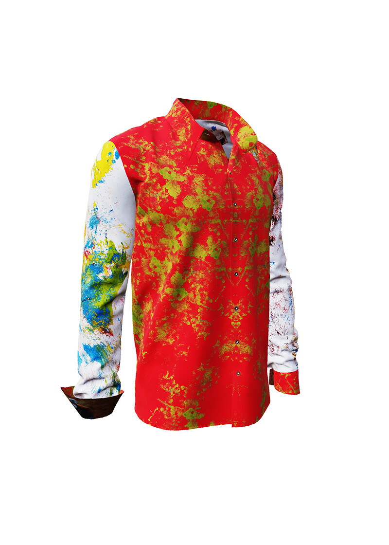 KAMALA - Long sleeve shirt by an animal artist - GERMENS artfashion - Unique long sleeve shirt designed by artists - Made in Germany