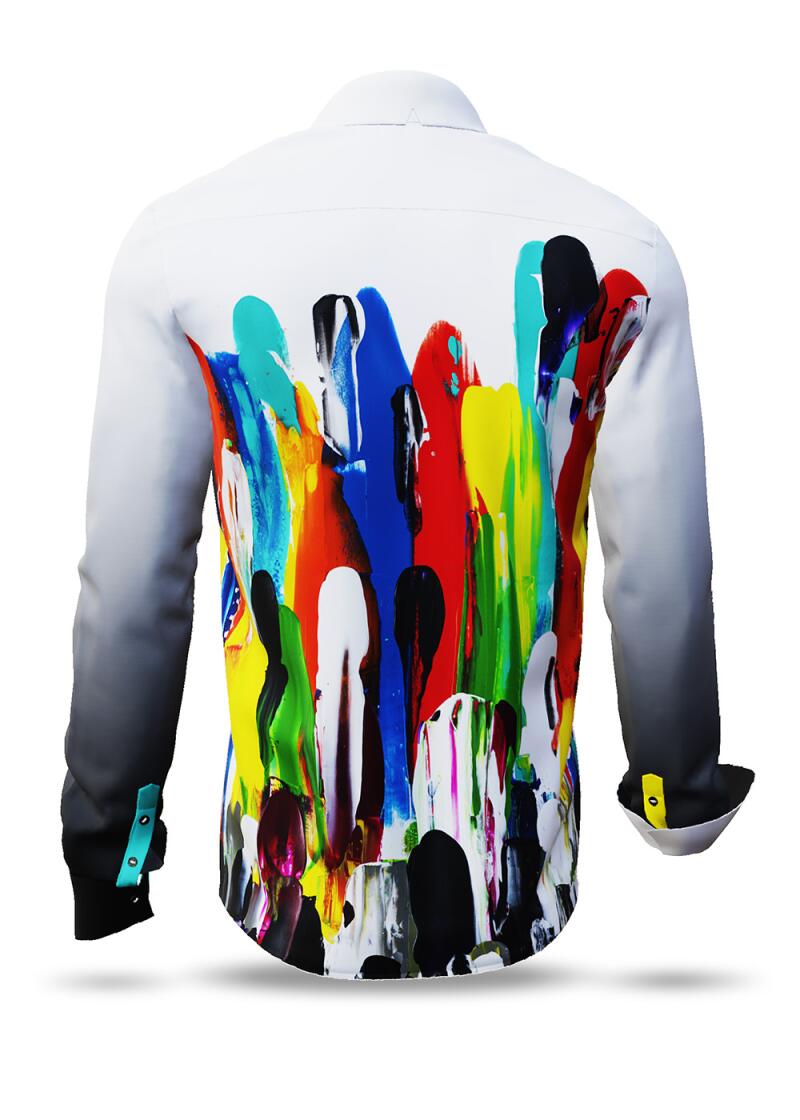 EGO - Colourful long sleeve shirt - GERMENS artfashion - Special long sleeve shirt in small limitation - Made in Germany