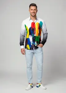 Discover colorful button up shirts for men EGO - 100% cotton