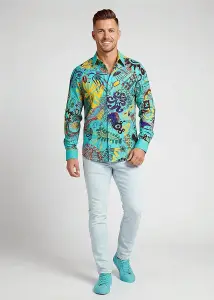 Discover colorful button up shirts for men MAMBO BEACH -...