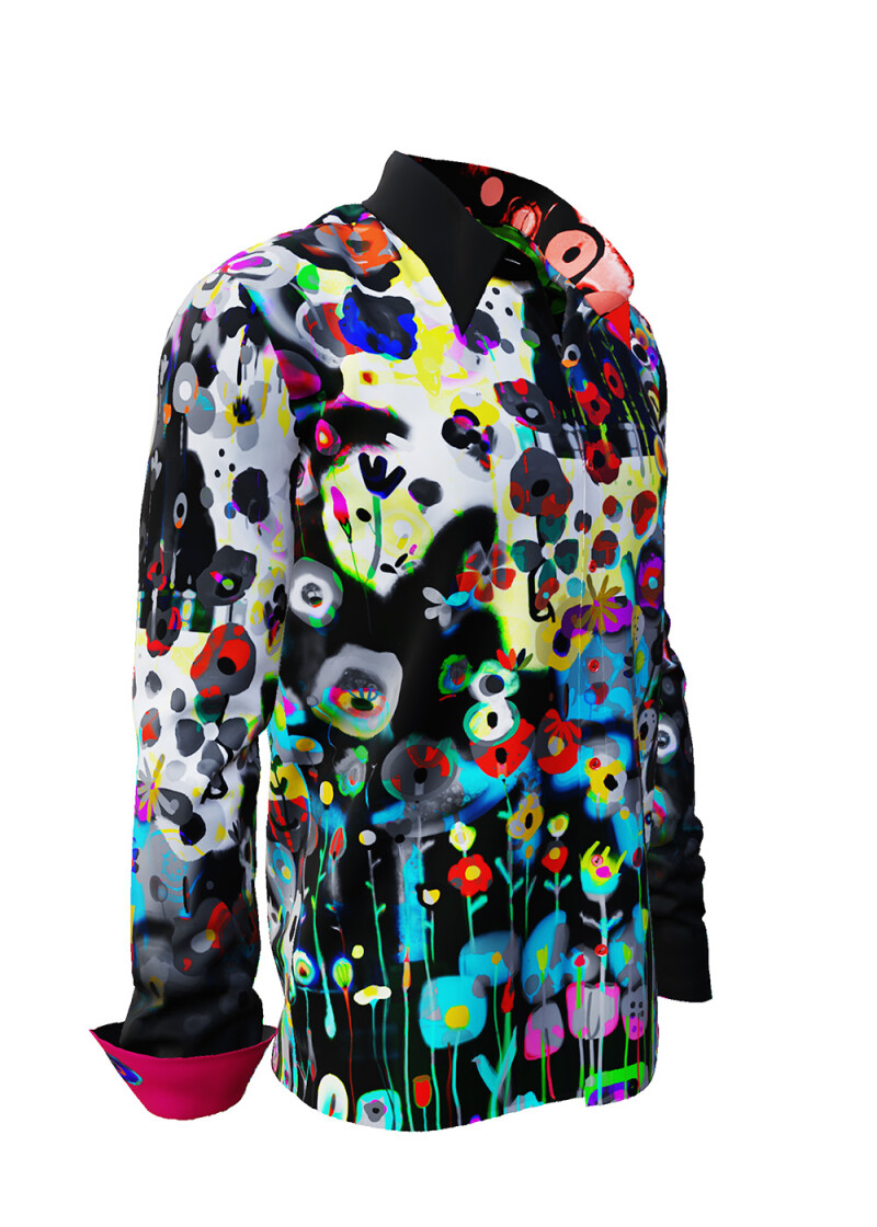 POWER FLOWER - Casual shirt with flowers - GERMENS