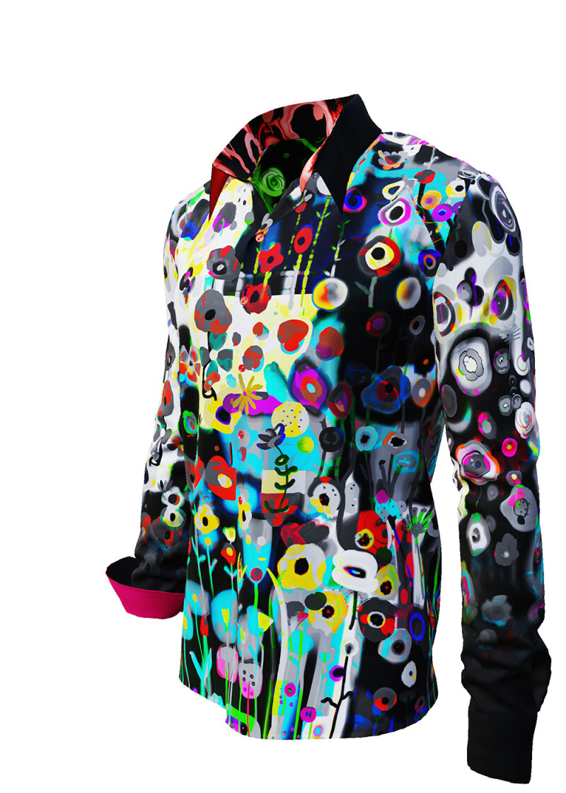 POWER FLOWER - Casual shirt with flowers - GERMENS