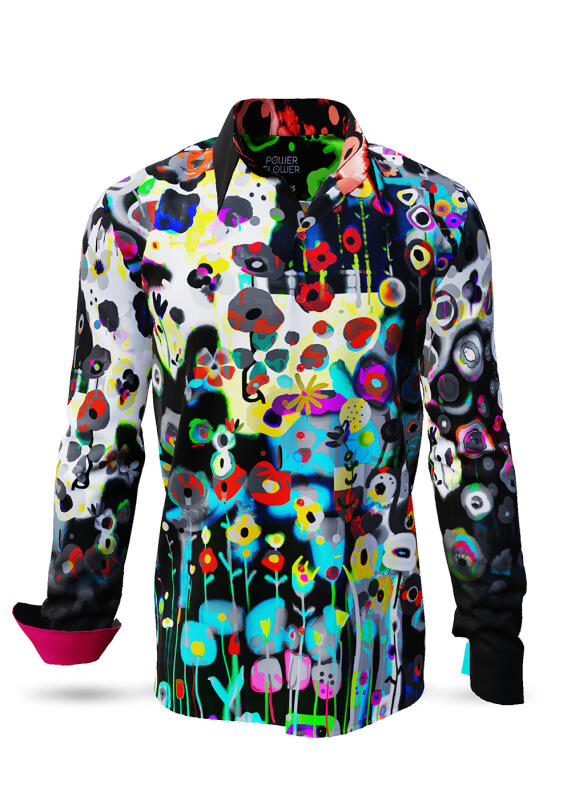 Discover colorful button up shirts for men POWERFLOWER - 100% cotton