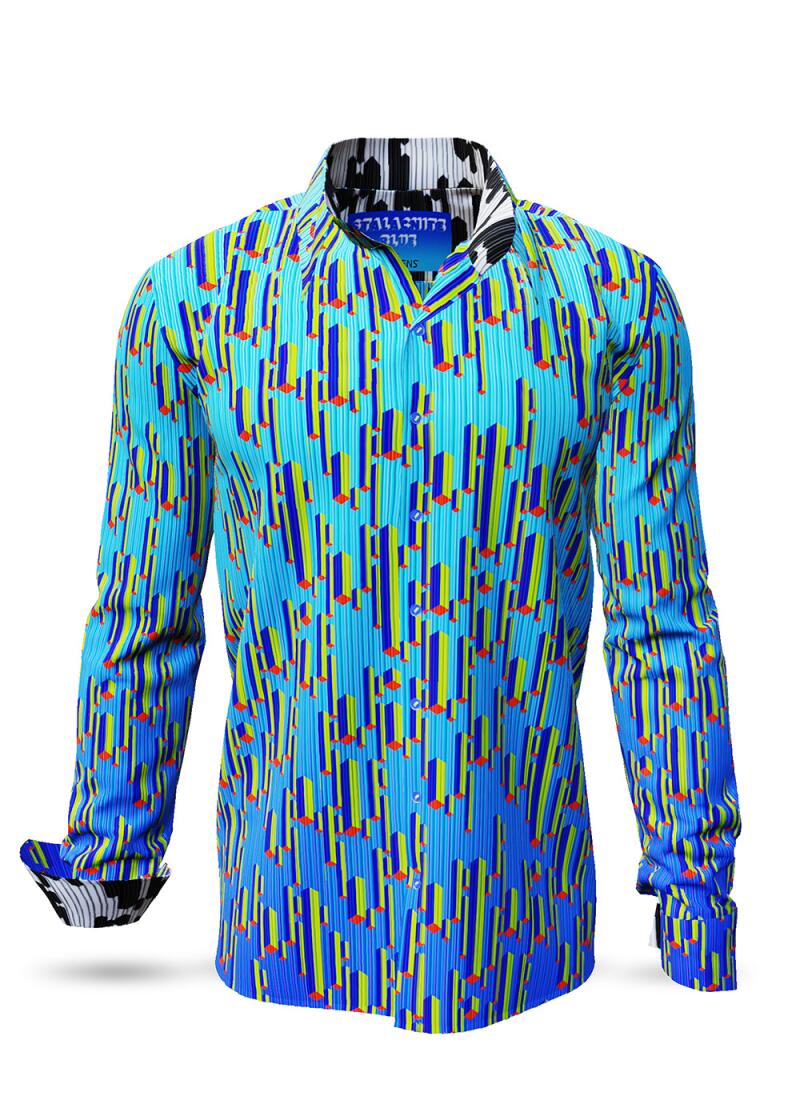 Discover Button Up Shirt STALACNITE BLUE - 100 % cotton