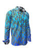 STALACNITE BLUE Hemden Herren - 100 % Baumwolle - GERMENS artfashion S