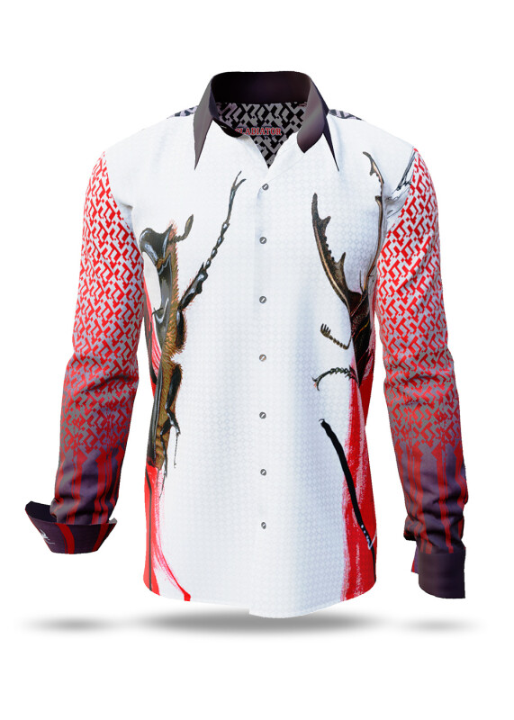 Discover colorful button up shirts for men GLADIATOR - 100% cotton