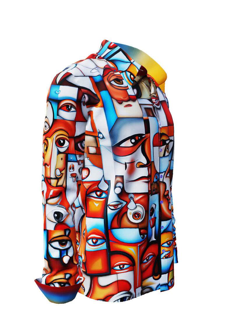 FACES - Long sleeve shirt with faces - GERMENS 