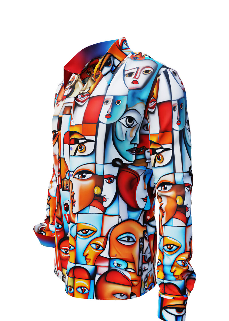 FACES - Long sleeve shirt with faces - GERMENS 