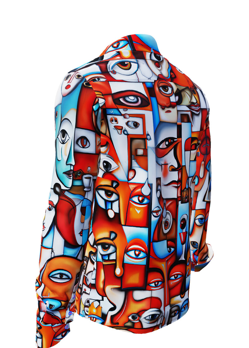 FACES - Long sleeve shirt with faces - GERMENS 