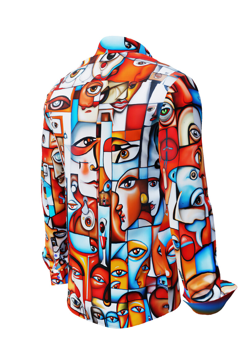 FACES - Long sleeve shirt with faces - GERMENS 
