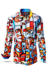 Discover Button Up Shirt FACES - 100 % cotton