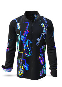Entdecke Hemden Herren NEON SAXOPHONE - 100% Baumwolle