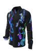 NEON SAXOPHONE Hemden Herren - 100 % Baumwolle - GERMENS artfashion 4XL